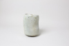 Nordic moss2026, 11x 7cm, wood kiln fired &nbsp;Holzbrand ~ 1380°C/ 68h, wild clay / wilder TonWilder Ton und natürlicher Asche Anflug ergeben diese wunderschönen türkis grüne Farben - wie das nordische Moos./ Wild clay and natural-fly-ash form this beautiful turquoise-green surface, echoing the beauty of Nordic moss.&nbsp;SOLD
